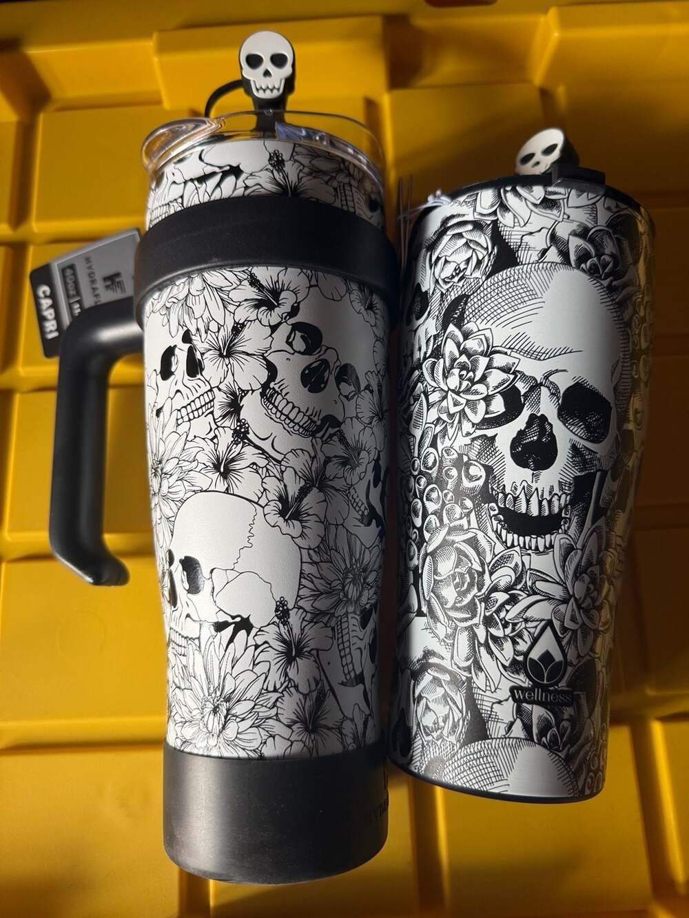 Hydraflow Capri 40oz & 30oz Skulls and Flowers Tumbler Set